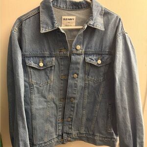 NWT Old L Tall Navy Women's Light Blue Jean Jacket Never Worn